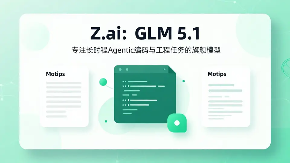 GLM / 智谱 · Z.ai: GLM 5.1 配图